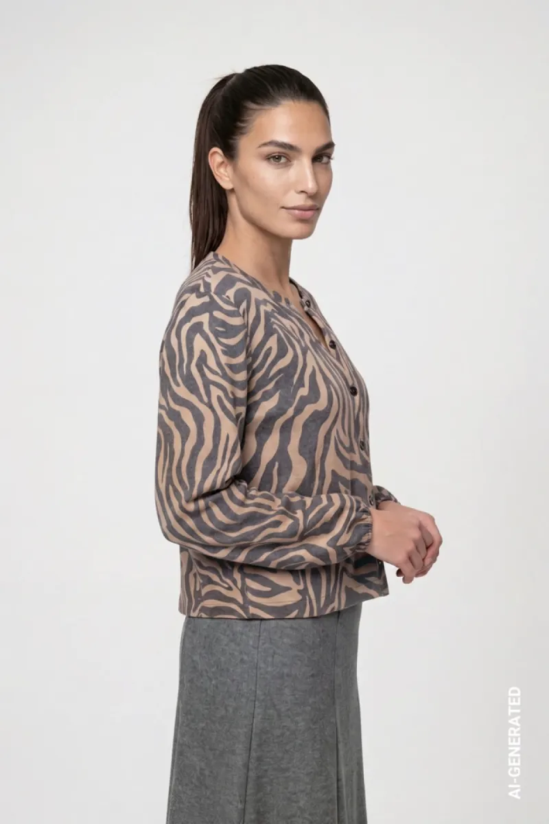 monari-knitted-cardigan-with-zebra-pattern-809824-528-brown-sugar-pattern-bruin-3 Monari-Knitted cardigan with zebra pattern-809824-528 Brown sugar pattern-BRUIN