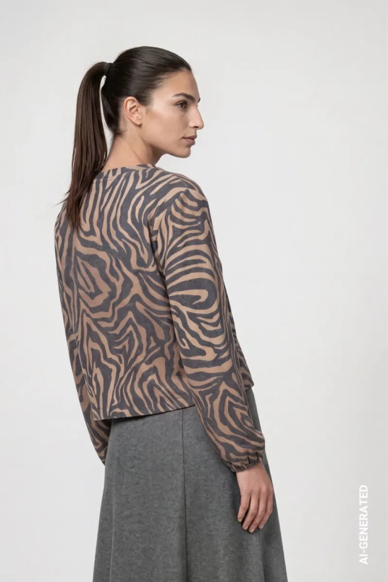 monari-knitted-cardigan-with-zebra-pattern-809824-528-brown-sugar-pattern-bruin-5 Monari-Knitted cardigan with zebra pattern-809824-528 Brown sugar pattern-BRUIN