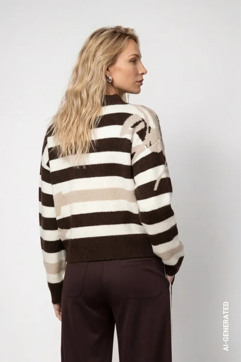 monari-knitted-jumper-with-a-soft-texture-809933-593-cappuccino-melange-cafe-6 Monari-Knitted jumper with a soft texture-809933-593 Cappuccino melange-CAFE