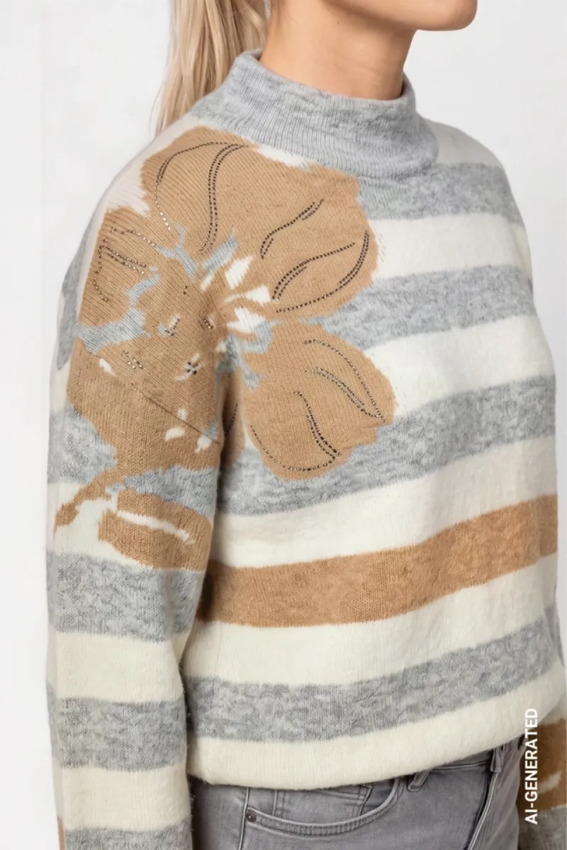 monari-knitted-jumper-with-a-soft-texture-809933-849-light-grey-melange-licht-parel-grijs-2 Monari-Knitted jumper with a soft texture-809933-849 Light grey melange-LICHT-/PAREL GRIJS