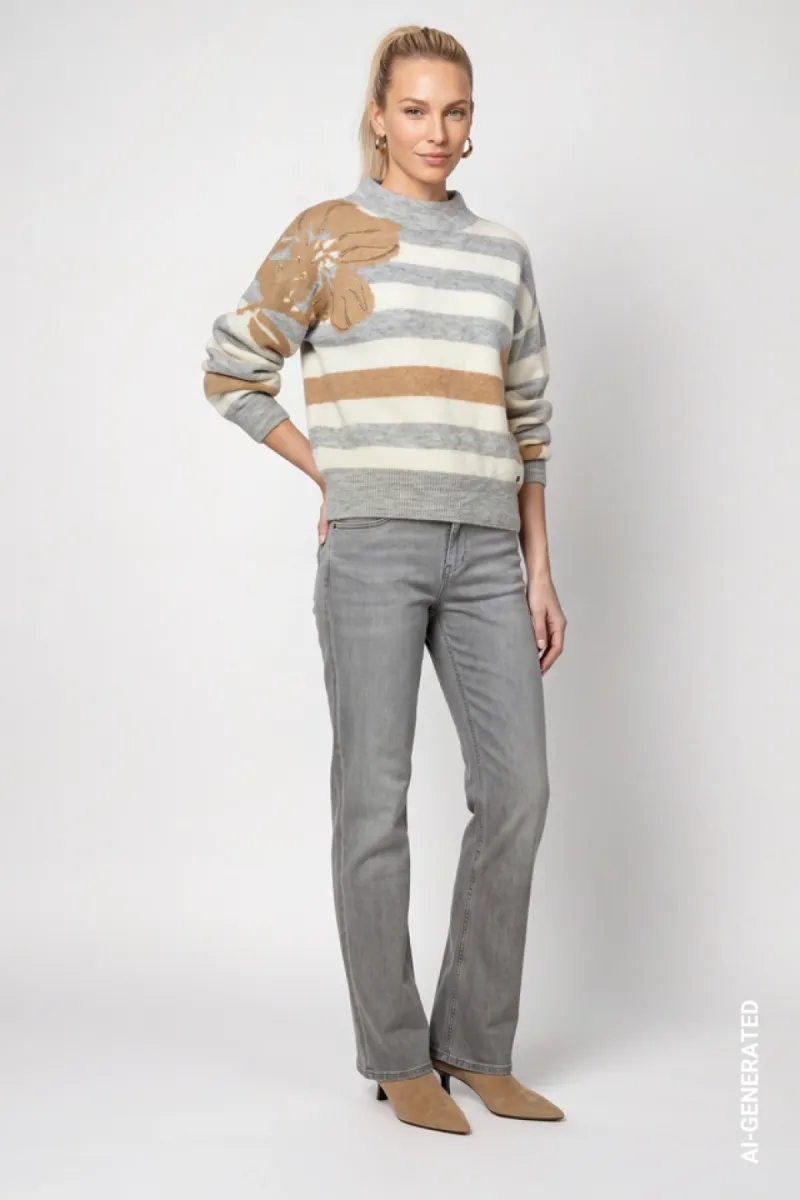 monari-knitted-jumper-with-a-soft-texture-809933-849-light-grey-melange-licht-parel-grijs-4 Monari-Knitted jumper with a soft texture-809933-849 Light grey melange-LICHT-/PAREL GRIJS