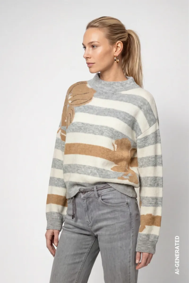 monari-knitted-jumper-with-a-soft-texture-809933-849-light-grey-melange-licht-parel-grijs-5 Monari-Knitted jumper with a soft texture-809933-849 Light grey melange-LICHT-/PAREL GRIJS
