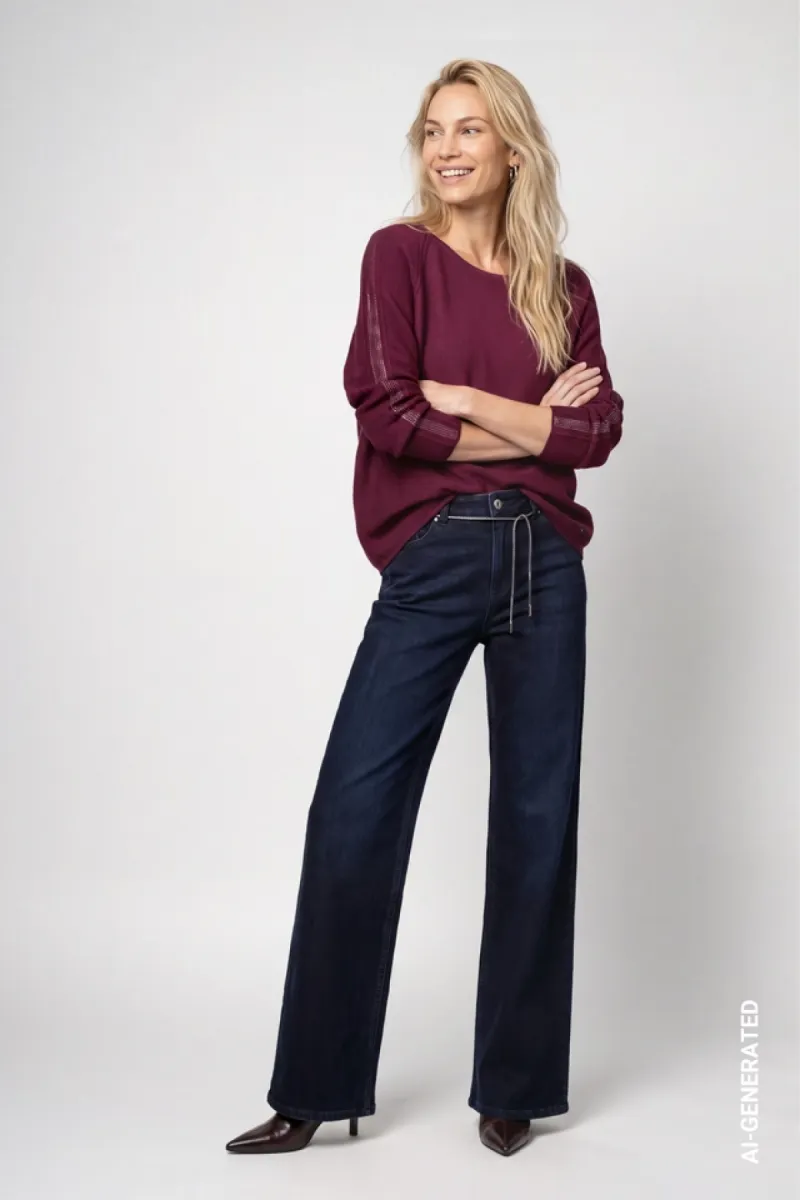 monari-knitted-jumper-with-decorative-accents-809983-316-dark-bordeaux-bordeaux-3 Monari-Knitted jumper with decorative accents-809983-316 Dark bordeaux-BORDEAUX