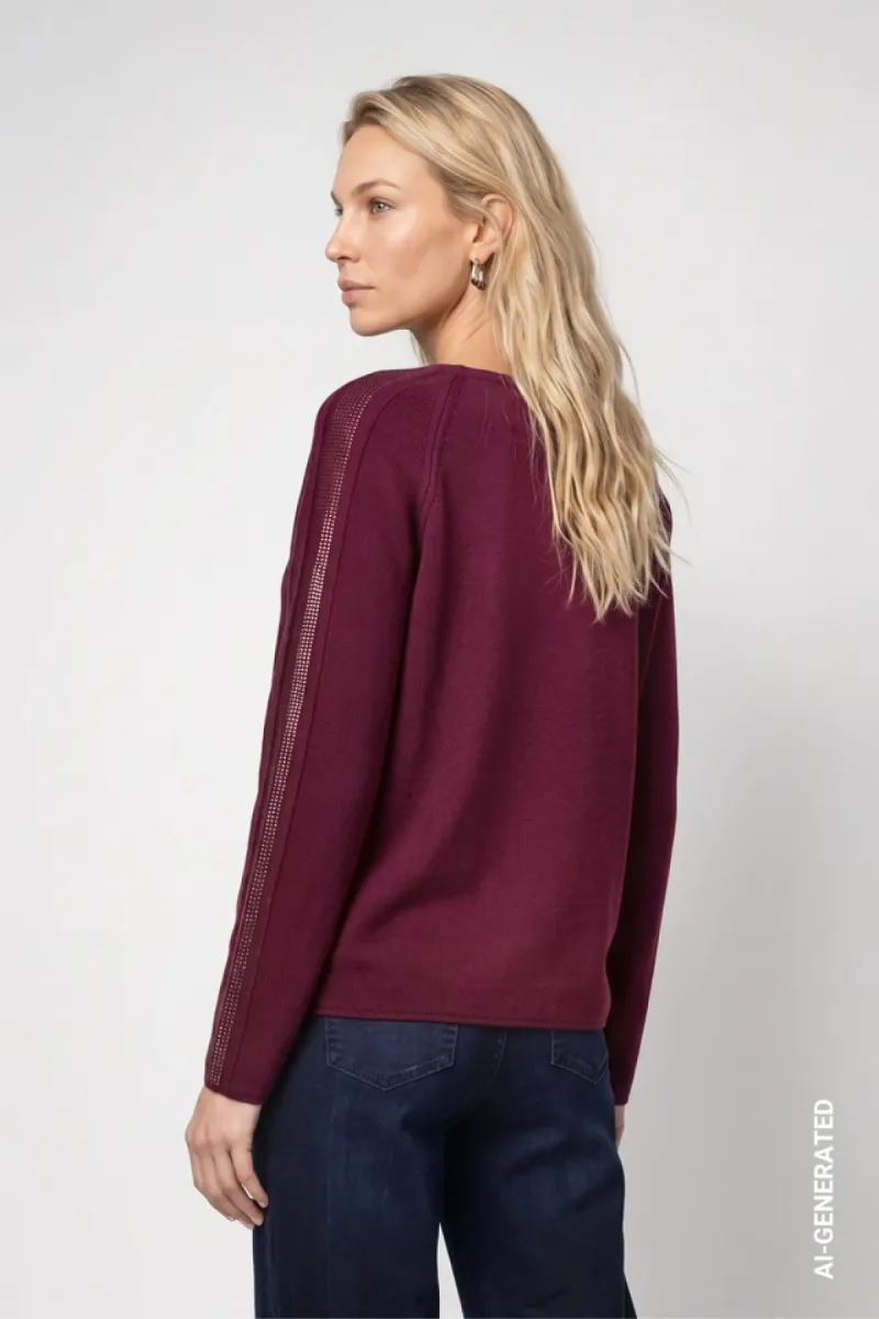 monari-knitted-jumper-with-decorative-accents-809983-316-dark-bordeaux-bordeaux-4 Monari-Knitted jumper with decorative accents-809983-316 Dark bordeaux-BORDEAUX
