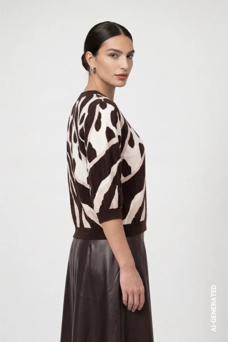 monari-knitted-jumper-with-leopard-tiger-pattern-mix-810069-569-black-coffee-pattern-cafe-2 Monari-Knitted jumper with leopard-tiger pattern mix-810069-569 Black coffee pattern-CAFE
