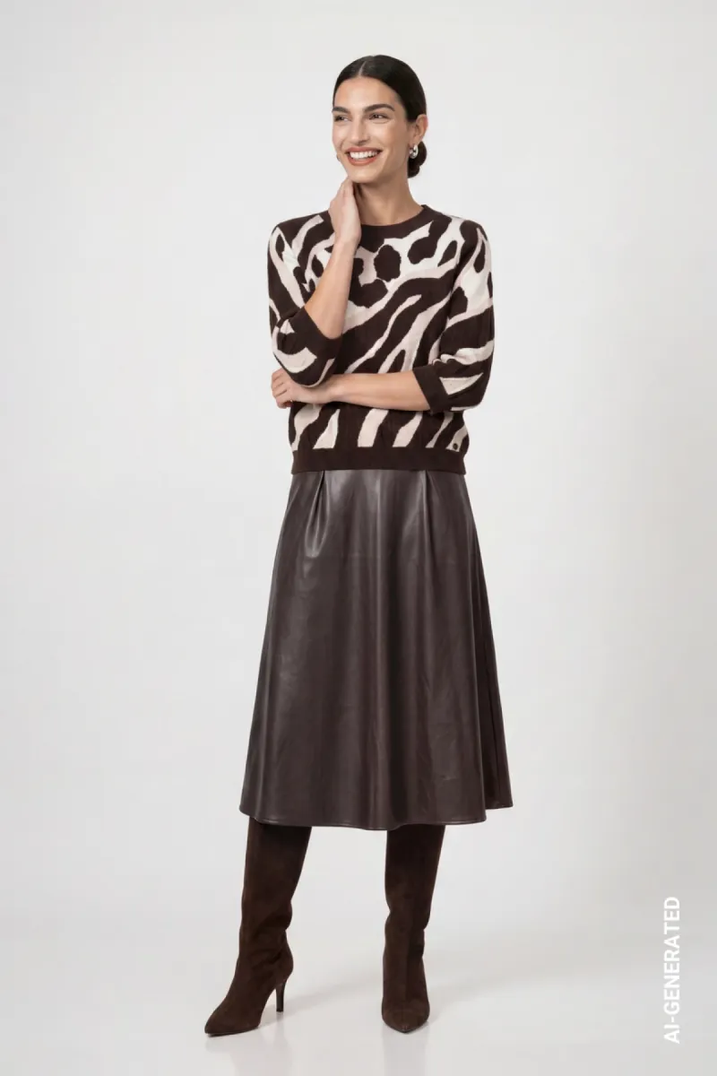 monari-knitted-jumper-with-leopard-tiger-pattern-mix-810069-569-black-coffee-pattern-cafe-4 Monari-Knitted jumper with leopard-tiger pattern mix-810069-569 Black coffee pattern-CAFE