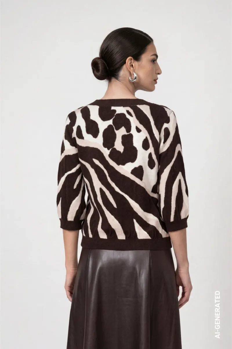 monari-knitted-jumper-with-leopard-tiger-pattern-mix-810069-569-black-coffee-pattern-cafe-5 Monari-Knitted jumper with leopard-tiger pattern mix-810069-569 Black coffee pattern-CAFE