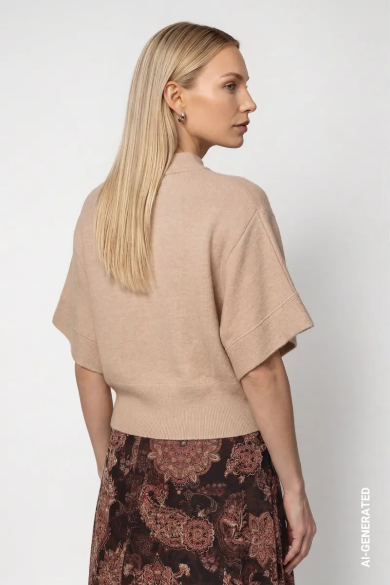 monari-knitted-jumper-with-short-batwing-sleeve-809923-593-cappuccino-melange-cafe-5 Monari-Knitted jumper with short batwing sleeve-809923-593 Cappuccino melange-CAFE