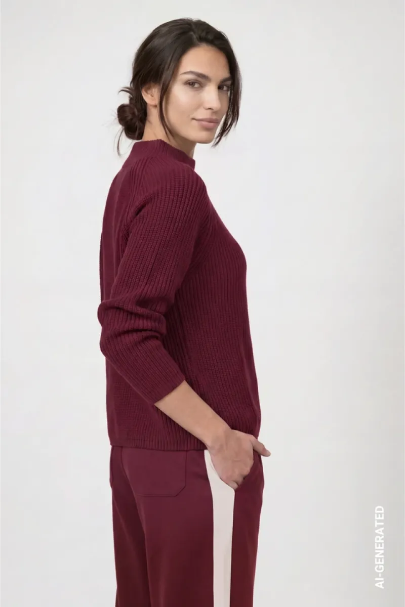monari-knitted-jumper-with-stand-up-collar-809982-316-dark-bordeaux-bordeaux-4 Monari-Knitted jumper with stand-up collar-809982-316 Dark bordeaux-BORDEAUX