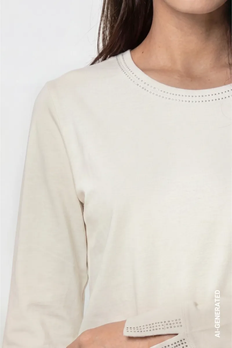 monari-long-sleeve-shirt-with-rhinestone-details-810053-160-antique-white-off-white-2 Monari-Long sleeve shirt with rhinestone details-810053-160 Antique white-OFF WHITE