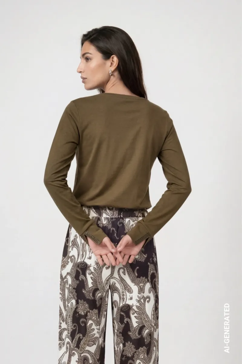 monari-long-sleeve-shirt-with-rhinestone-details-810053-618-olive-olijf-6 Monari-Long sleeve shirt with rhinestone details-810053-618 Olive-OLIJF