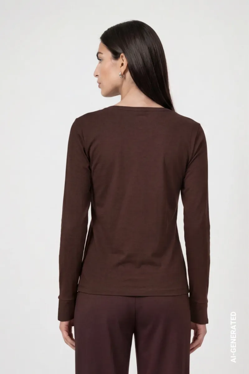 monari-long-sleeve-shirt-with-rihinestone-details-810053-567-black-coffee-cafe-6 Monari-Long sleeve shirt with rihinestone details-810053-567 Black coffee-CAFE