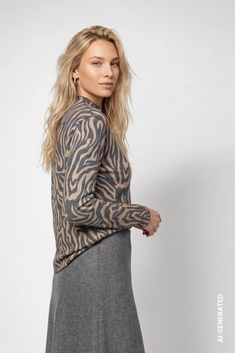 monari-long-sleeve-shirt-with-zebra-pattern-809830-528-brown-sugar-pattern-bruin-6 Monari-Long-sleeve shirt with zebra pattern-809830-528 Brown sugar pattern-BRUIN