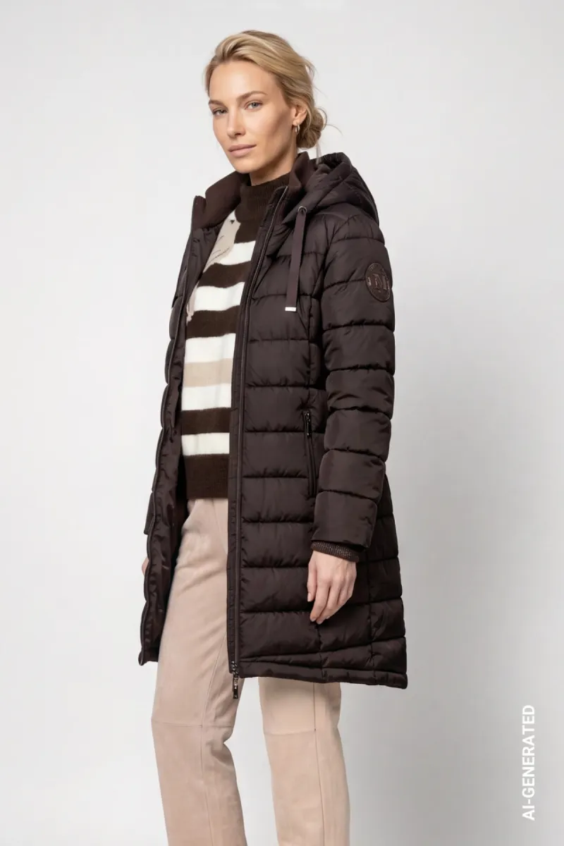 monari-quilted-coat-with-lurex-810011-567-black-coffee-cafe-4 Monari-Quilted coat with lurex-810011-567 Black coffee-CAFE