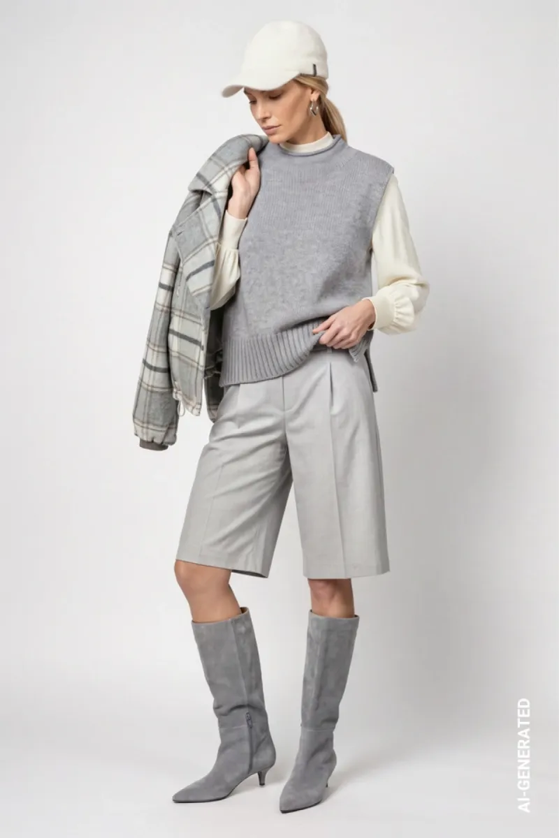 monari-sleeveless-jumper-with-stand-up-collar-809977-849-light-grey-melange-licht-parel-grijs-2 Monari-Sleeveless jumper with stand-up collar-809977-849 Light grey melange-LICHT-/PAREL GRIJS