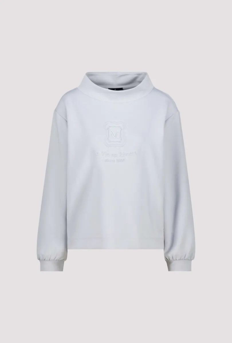 Monari-Sweatshirt with emblem-809860-319 Red dahlia-ROOD
