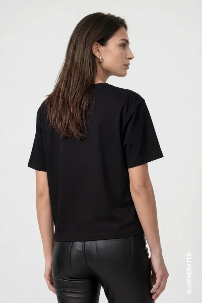 monari-t-shirt-with-lettering-809746-999-black-zwart-5 Monari-T-shirt with lettering-809746-999 Black-ZWART