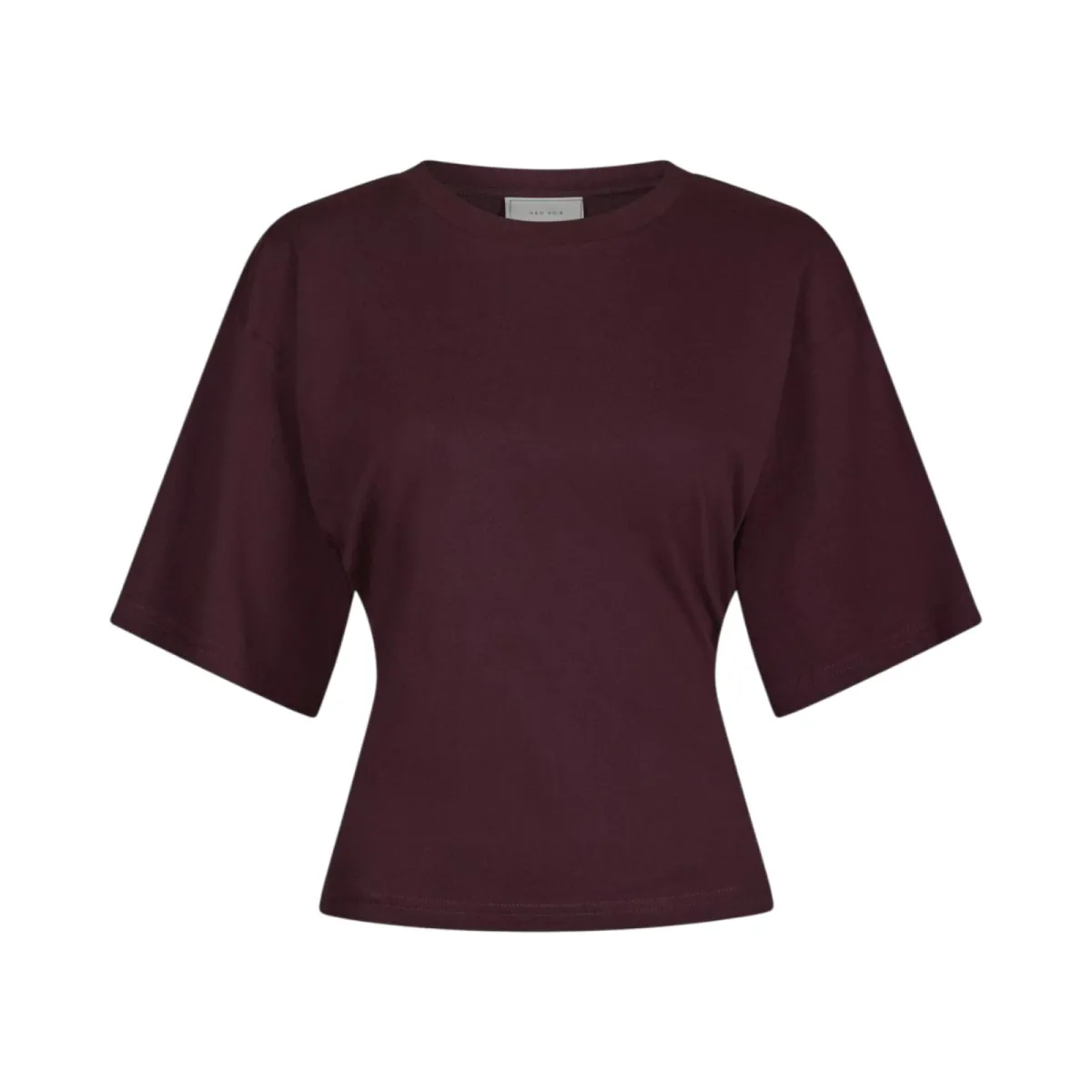 Neo Noir-Asha Boxy Tee-164418-162 Bordeaux-BORDEAUX