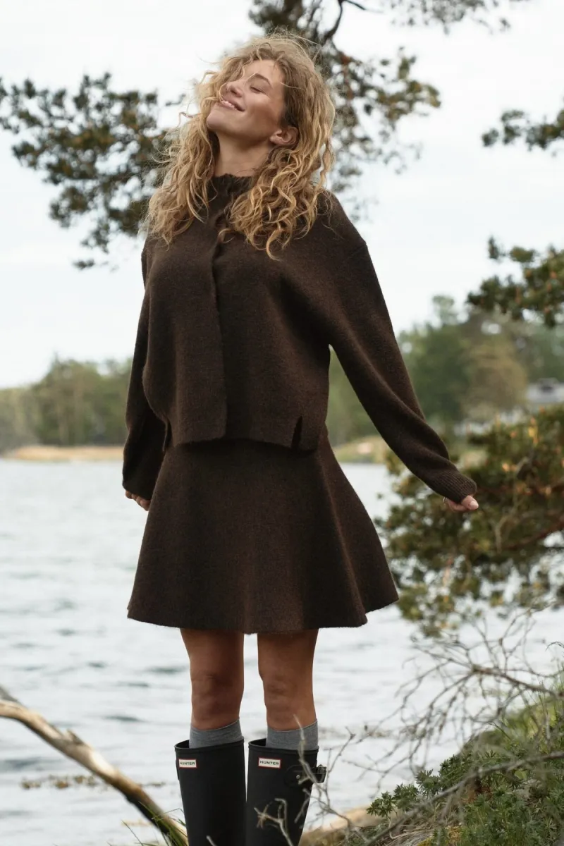 neo-noir-dione-fluffy-knit-cardigan-168537-205-brown-melange-bruin-3 Neo Noir-Dione Fluffy Knit Cardigan-168537-205 Brown Melange-BRUIN