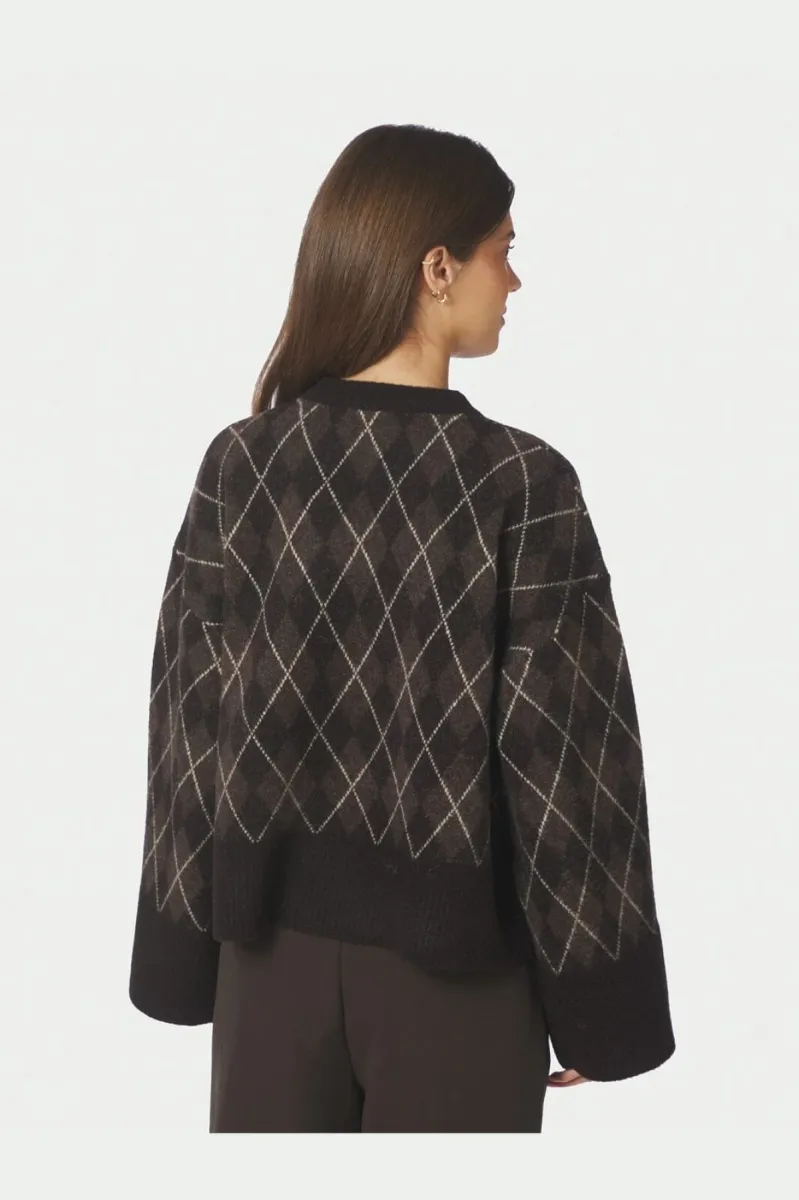 neo-noir-kick-check-knit-blouse-165204-676-dark-brown-donker-bruin-2 Neo Noir-Kick Check Knit Blouse-165204-676 Dark Brown-DONKER BRUIN
