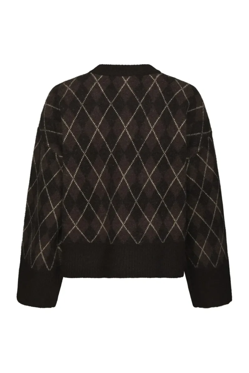 neo-noir-kick-check-knit-blouse-165204-676-dark-brown-donker-bruin-3 Neo Noir-Kick Check Knit Blouse-165204-676 Dark Brown-DONKER BRUIN