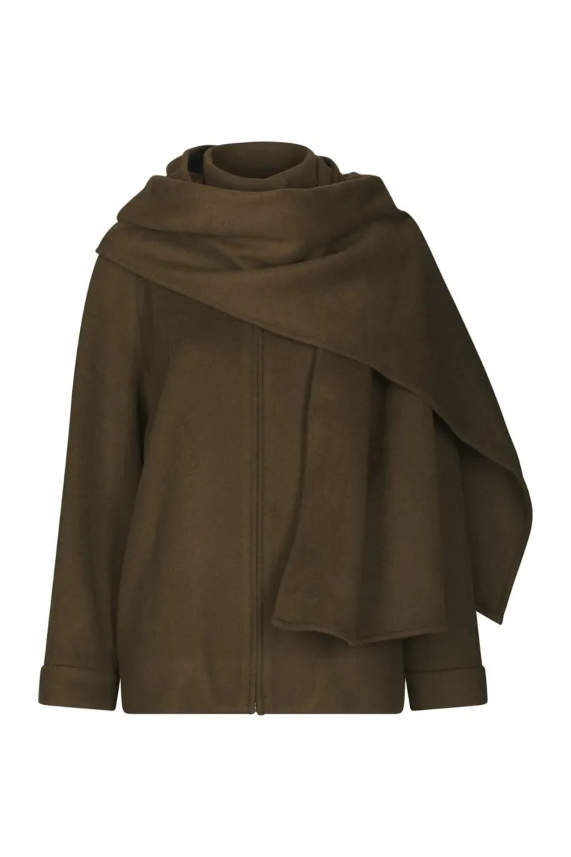 Neo Noir-Paige Wool Jacket-168568-176 Khaki-KHAKI