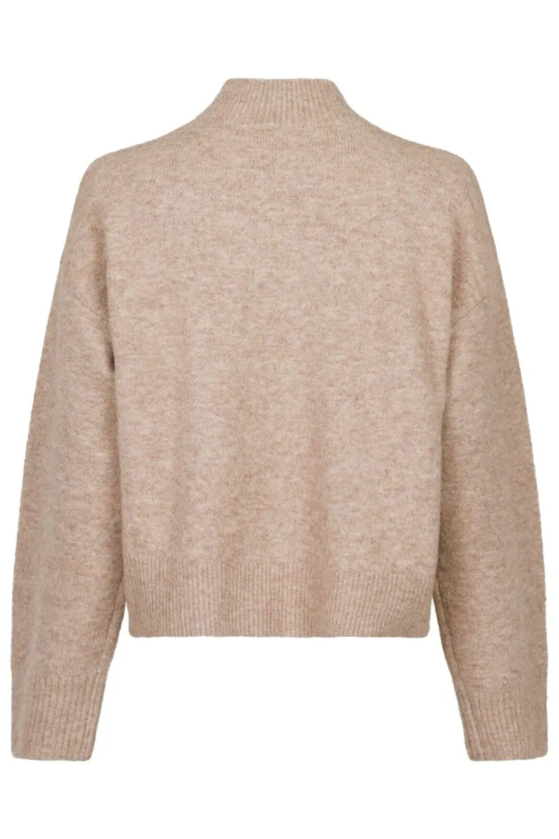 neo-noir-paulina-knit-blouse-159703-119-sand-melange-beige-2 Neo Noir-Paulina Knit Blouse-159703-119 Sand Melange-BEIGE