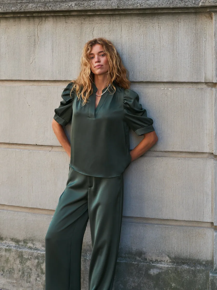 Neo Noir-Roella Heavy Sateen-162590-591 Deep Green-GROEN