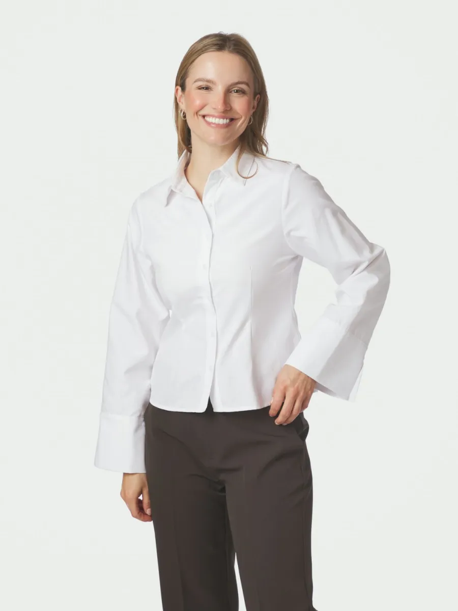 Neo Noir-Rosa Oxford Shirt-168083-120 White-WIT