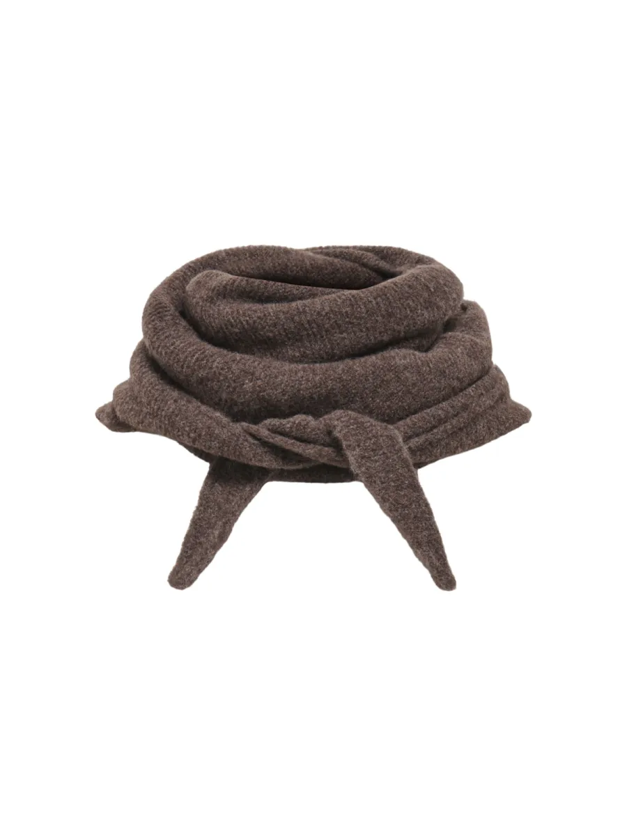 ONLY-ONLBOLETTE KNITTED SCARF ACC-15373589-Black Coffee-CAFE