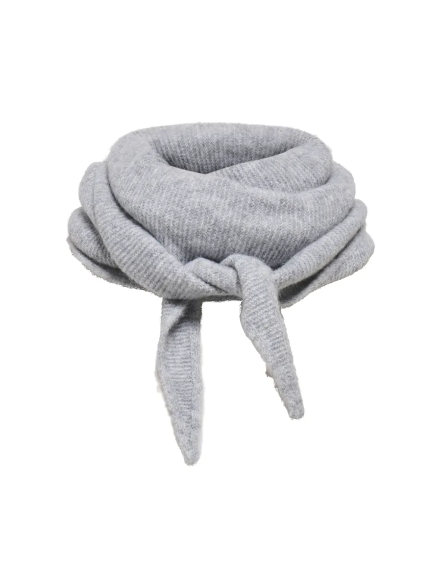 ONLY-ONLBOLETTE KNITTED SCARF ACC-15373589-Light Grey Melange-LICHT-/PAREL GRIJS