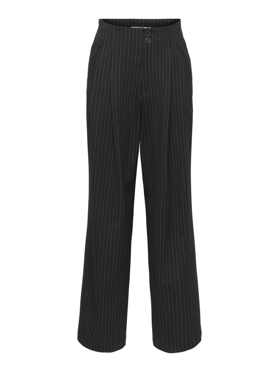 ONLY-ONLDUNE HW WIDE PINSTRIPE PANT TLR-15381446-Night Sky-NAVY