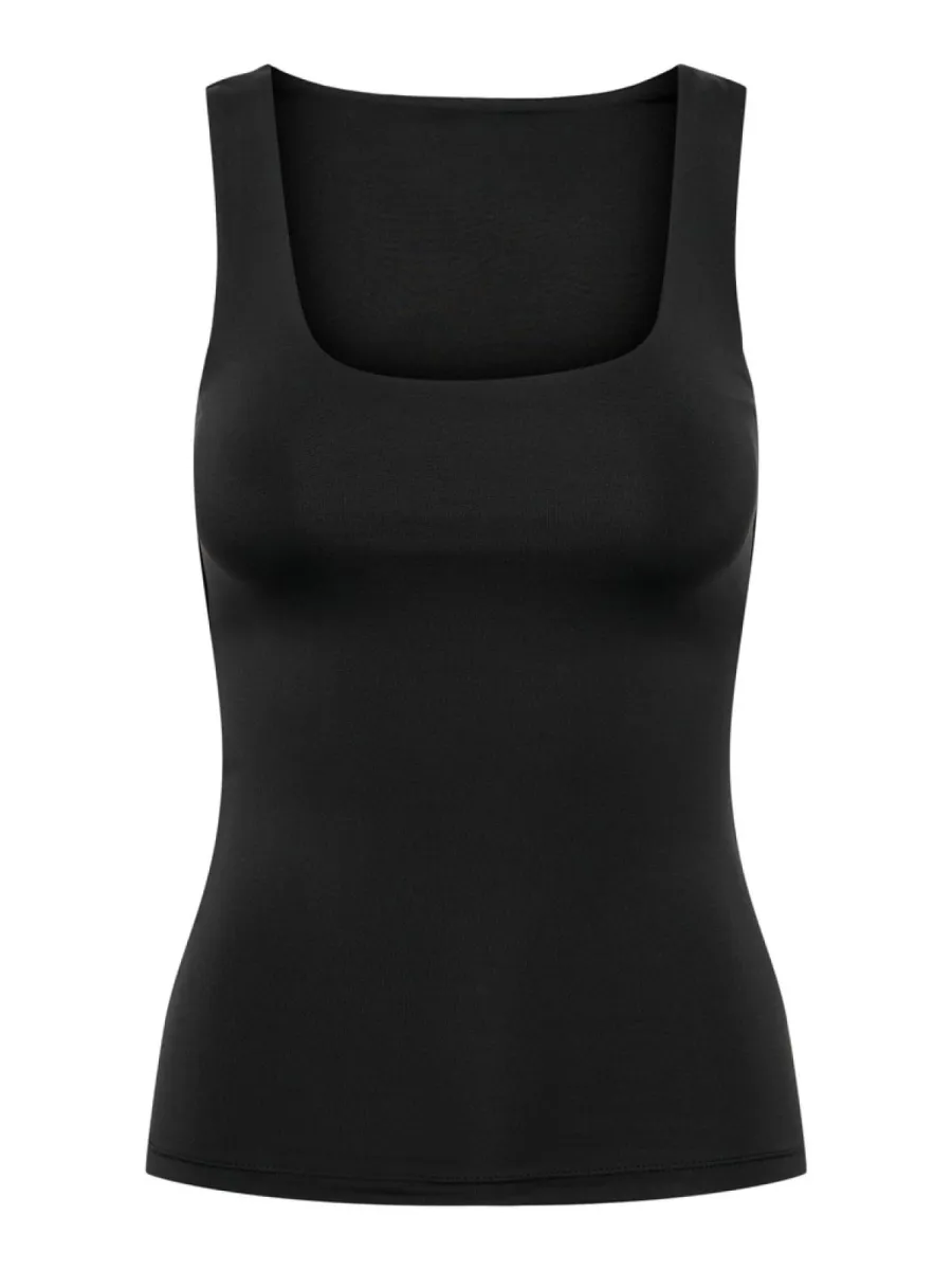 ONLY-ONLEA S/L 2-WAYS FIT TOP JRS NOOS-15278090-Black-ZWART