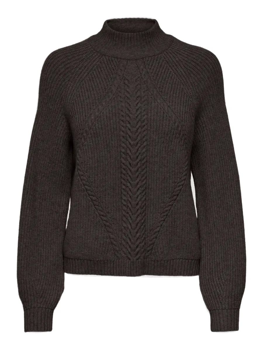 ONLY-ONLKATIA LS DETAIL HIGHNECK NOOS KN-15324678-Chocolate Torte-CHOCOLADE