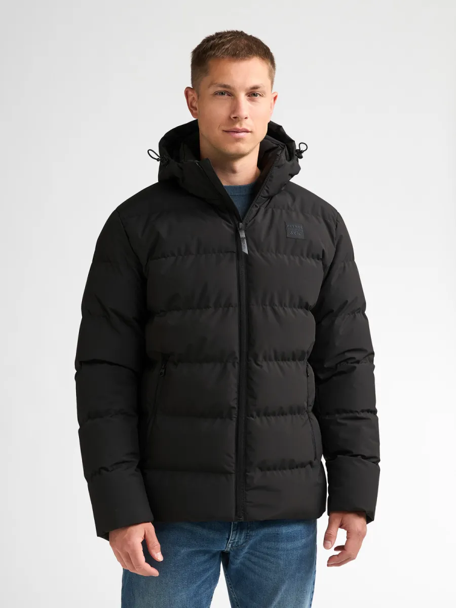 PETROL INDUSTRIES-Men jacket padded-M-3060-JAC124-9111 Deep black-ZWART