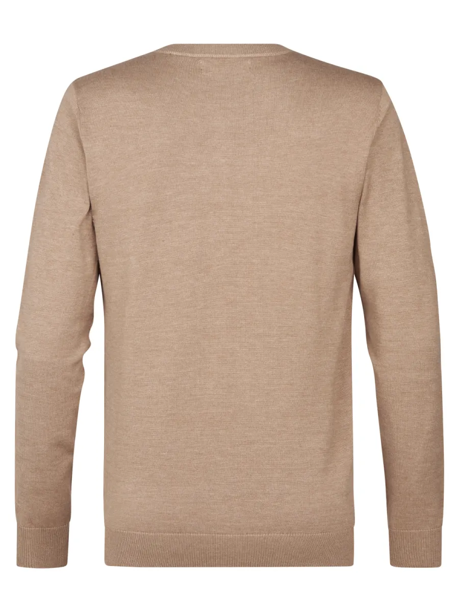 petrol-industries-men-knitwear-v-neck-basic-m-ros-kwv200-7140-oak-licht-bruin-6 PETROL INDUSTRIES-Men Knitwear V-Neck Basic-M-ROS-KWV200-7140 Oak-LICHT BRUIN