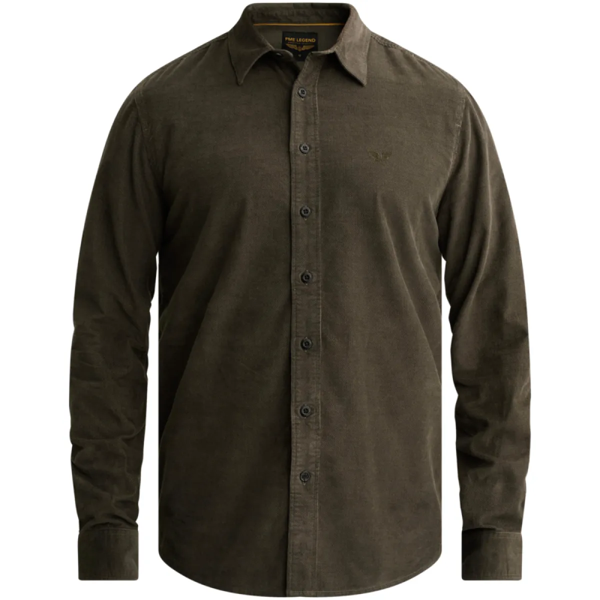 PME LEGEND-Long sleeve shirt Fine Corduroy-PSI2609260-8039 Beluga-BRUIN