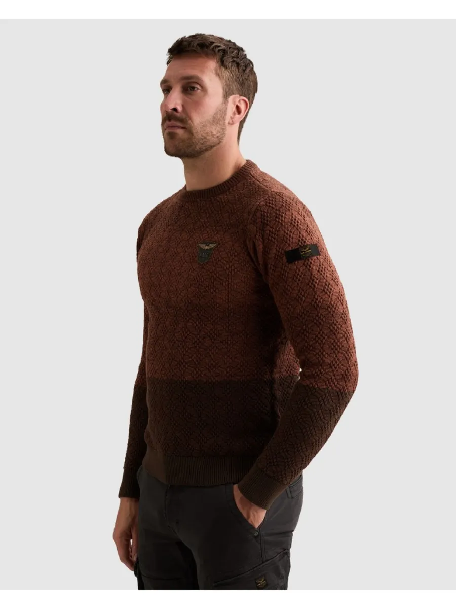 pme-legend-r-neck-gradient-knit-pkw2609334-8178-arabian-spice-bruin-2 PME LEGEND-R-neck gradient knit-PKW2609334-8178 Arabian spice-BRUIN