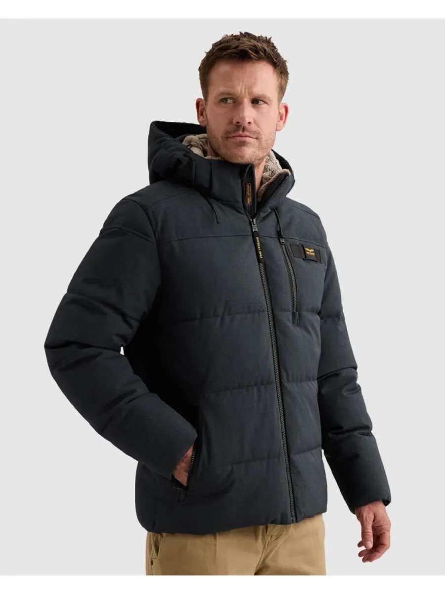 PME LEGEND-Semi long jacket YETCRAFT Melange-PJA2609118-5281 Salute-BLUE