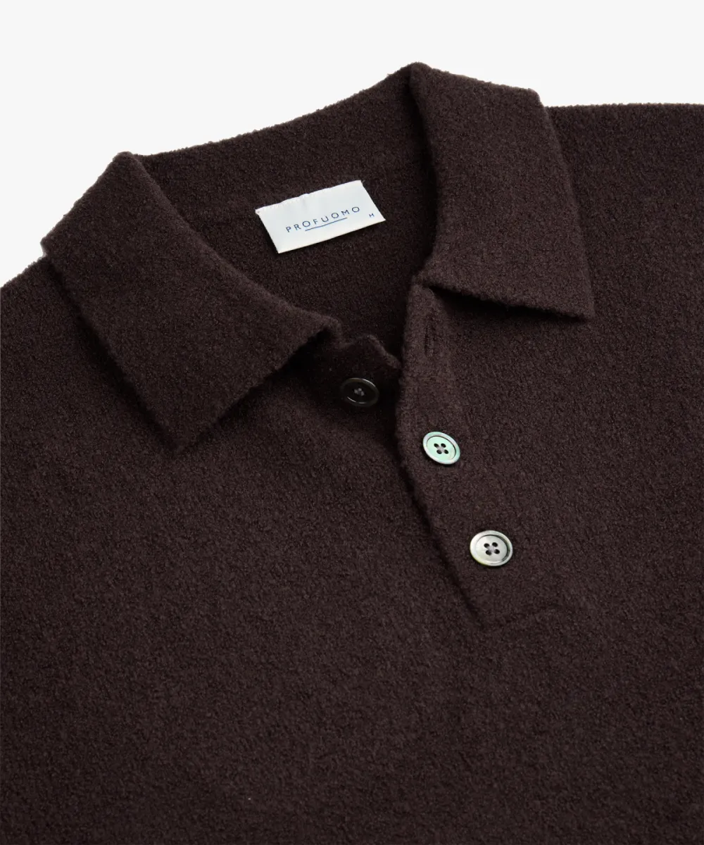 Profuomo-Polo ls-PPXJ30041G-S Aubergine-PAARS