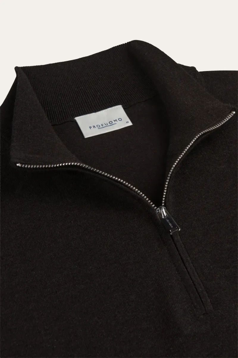 profuomo-pullover-half-zip-ppxj30002e-h2-dark-brown-donker-bruin-5 Profuomo-Pullover half zip-PPXJ30002E-H2 Dark brown-DONKER BRUIN