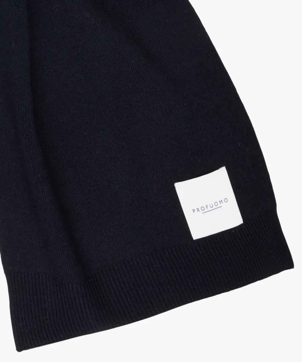 Profuomo-Scarf wool-PPXS30008A-P Navy-NAVY