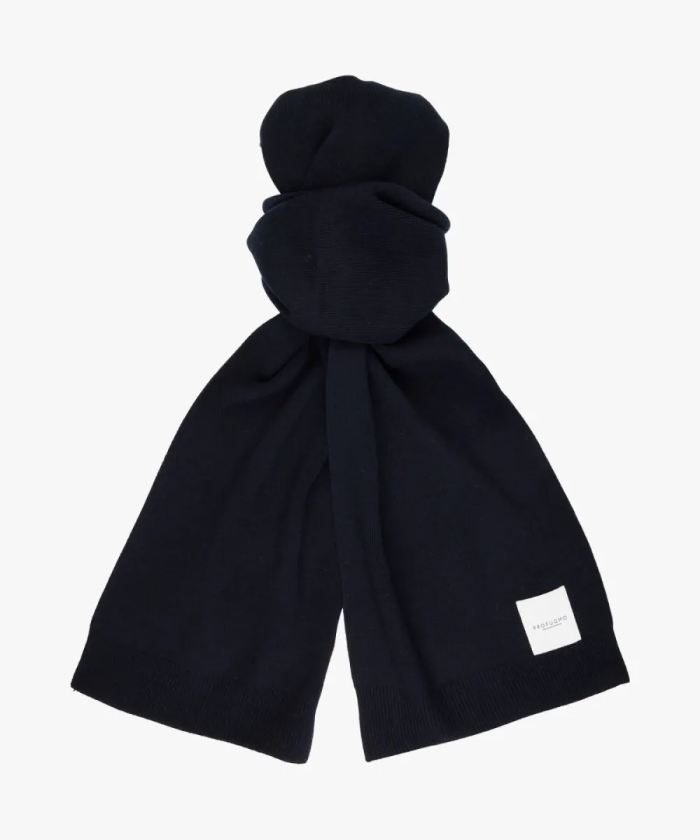 Profuomo-Scarf wool-PPXS30008A-P Navy-NAVY