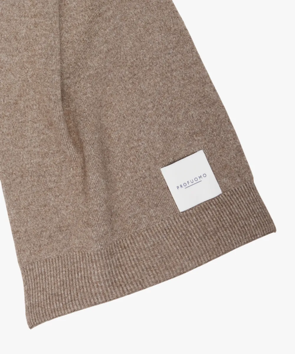 Profuomo-Scarf wool-PPXS30008F-H Brown-BRUIN
