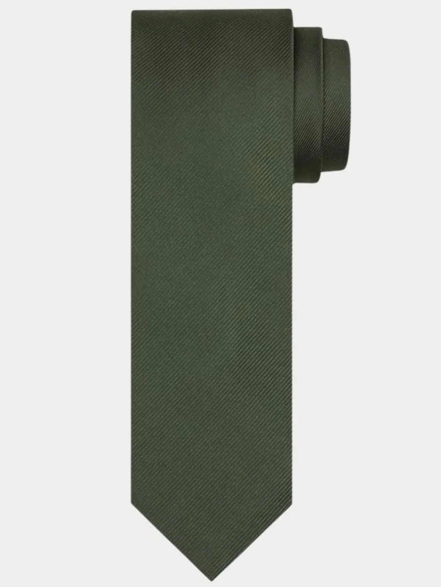 Profuomo-Tie silk woven-PP5AA0020U-300 Green-GROEN