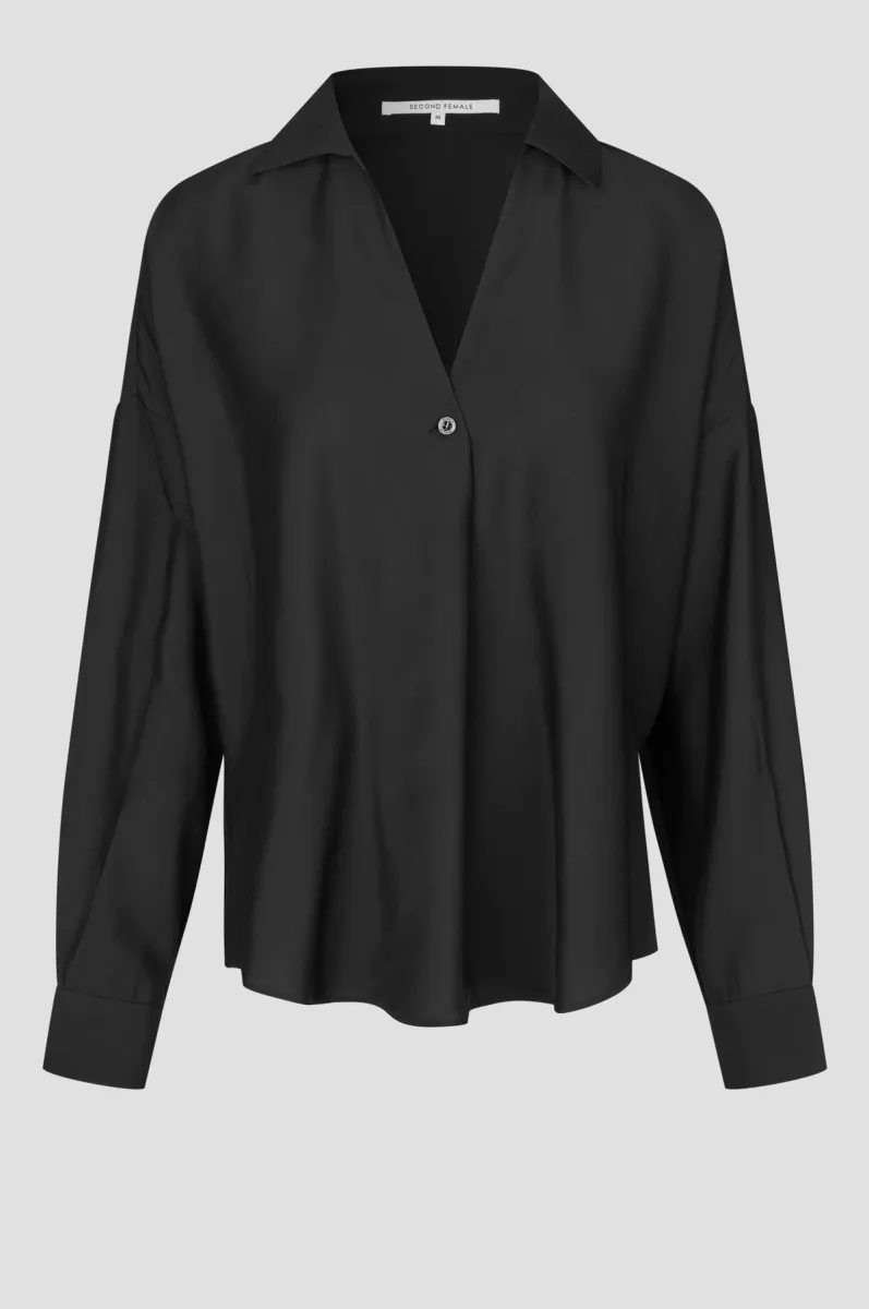 Second Female-60163-Timeline Blouse-8001 Black-ZWART