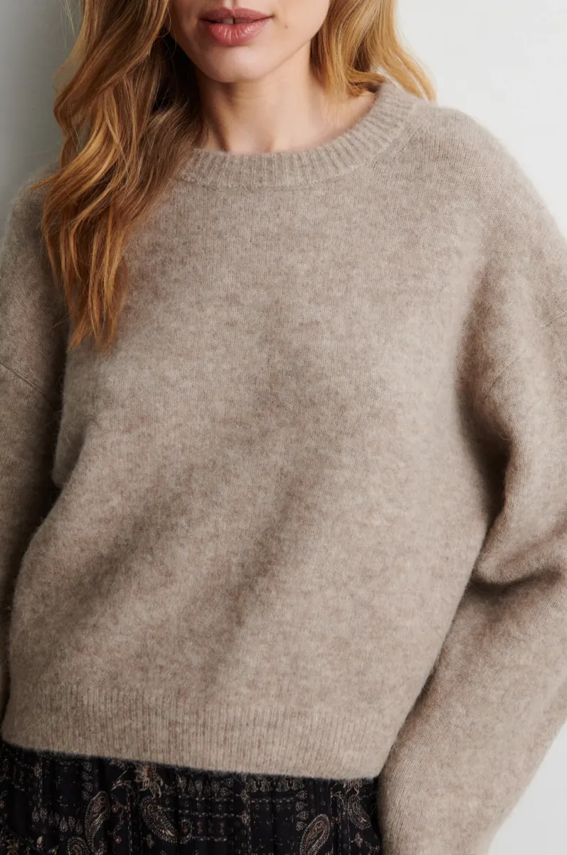 Second Female-61023-Varano Knit Pullover-1041 Beige Melange-BEIGE