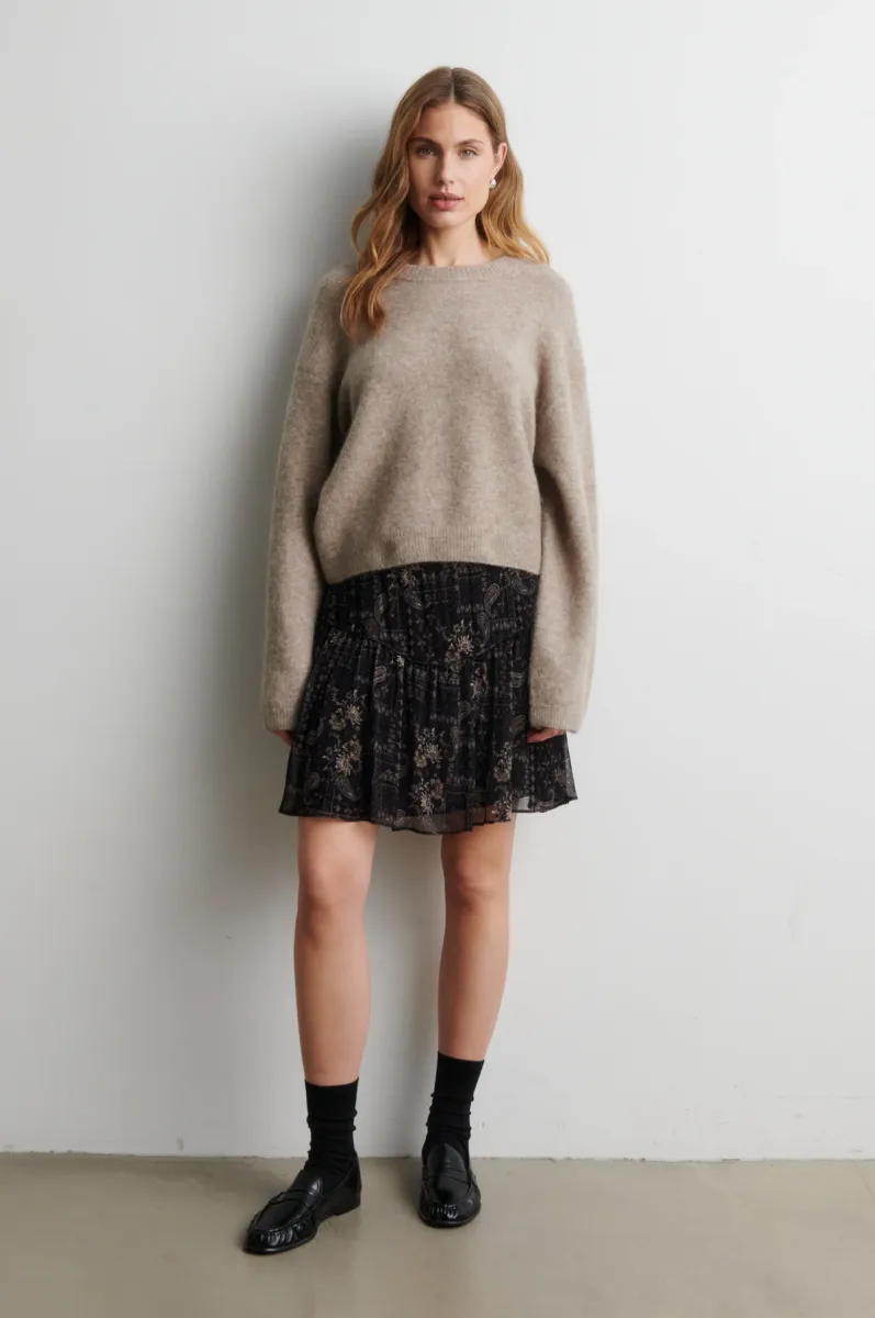 second-female-61023-varano-knit-pullover-1041-beige-melange-beige-2 Second Female-61023-Varano Knit Pullover-1041 Beige Melange-BEIGE