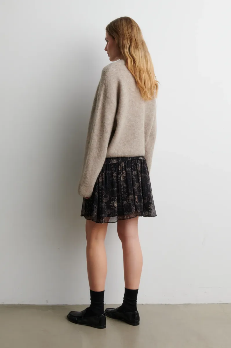 second-female-61023-varano-knit-pullover-1041-beige-melange-beige-3 Second Female-61023-Varano Knit Pullover-1041 Beige Melange-BEIGE
