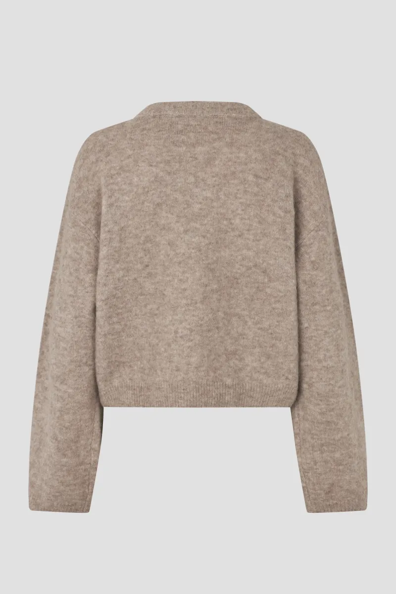 second-female-61023-varano-knit-pullover-1041-beige-melange-beige-4 Second Female-61023-Varano Knit Pullover-1041 Beige Melange-BEIGE